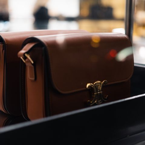 Pochette in Pelle Saffiano