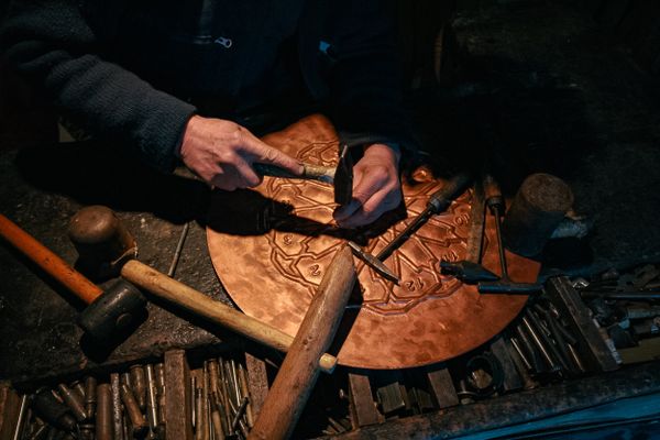 Zampogna di Scapoli in legno di ciliegio — 4