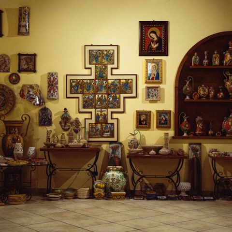 Zuppiera in Maiolica di Faenza