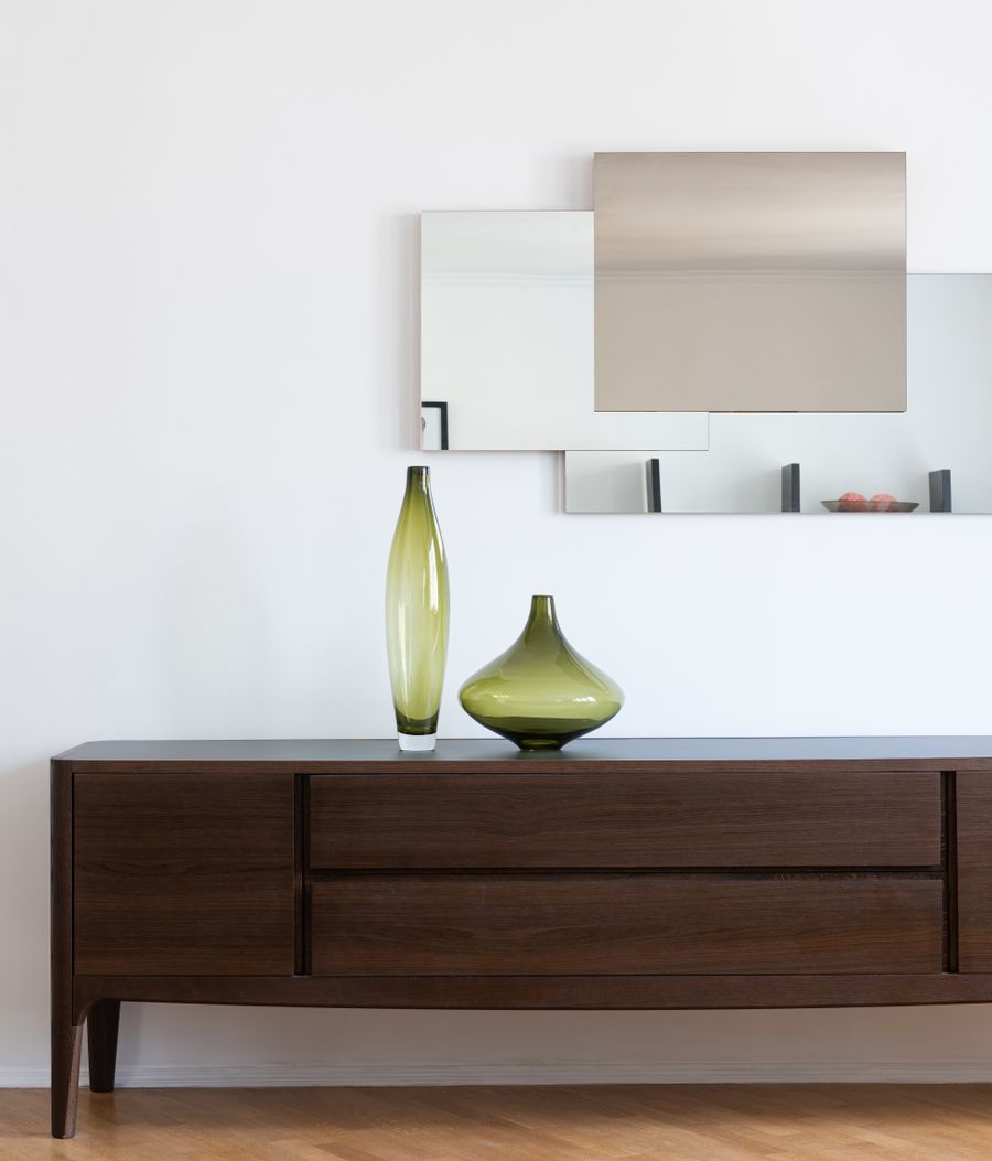 Oliera Design in Vetro e Acciaio