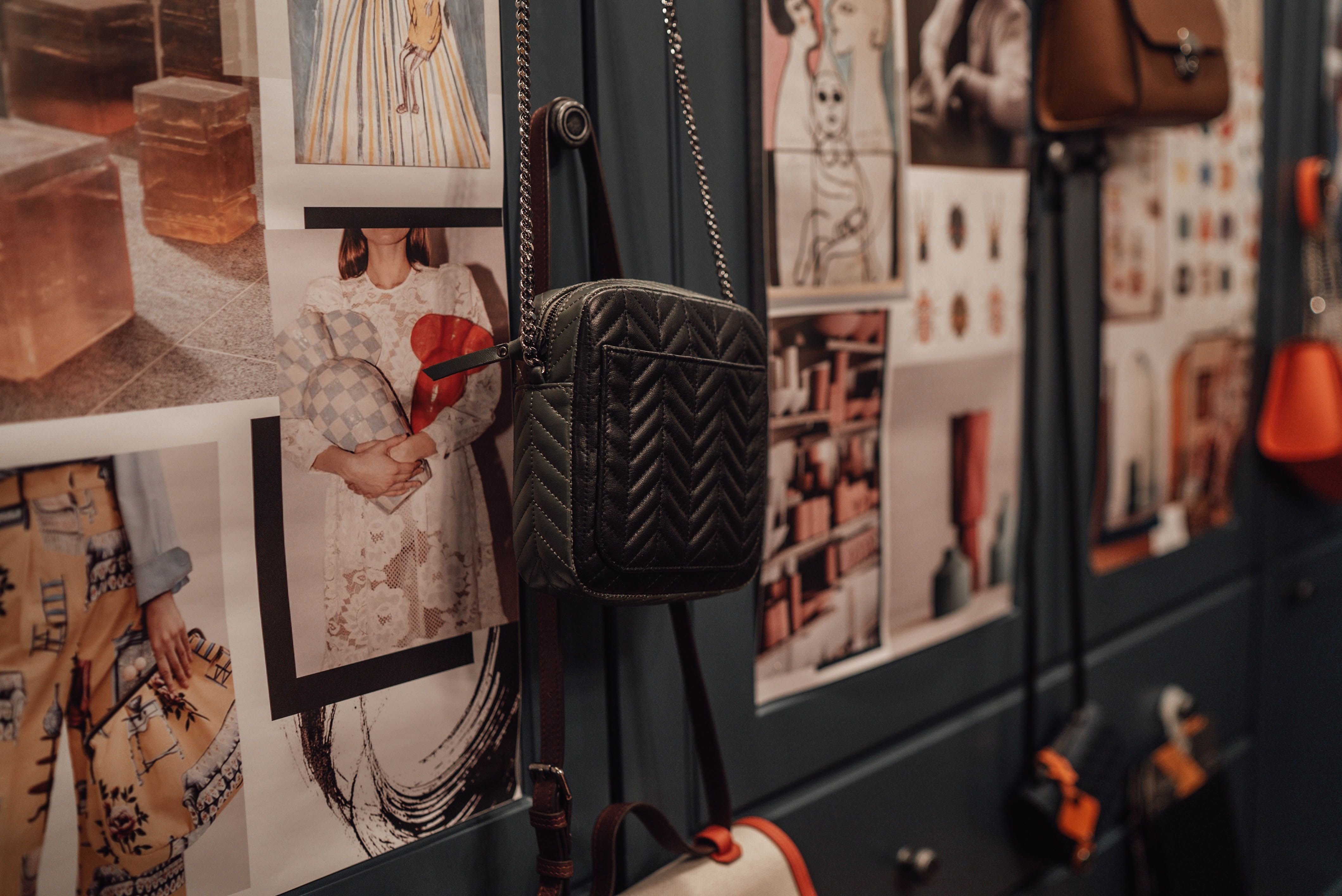 Borsa Tote in Canvas e Pelle