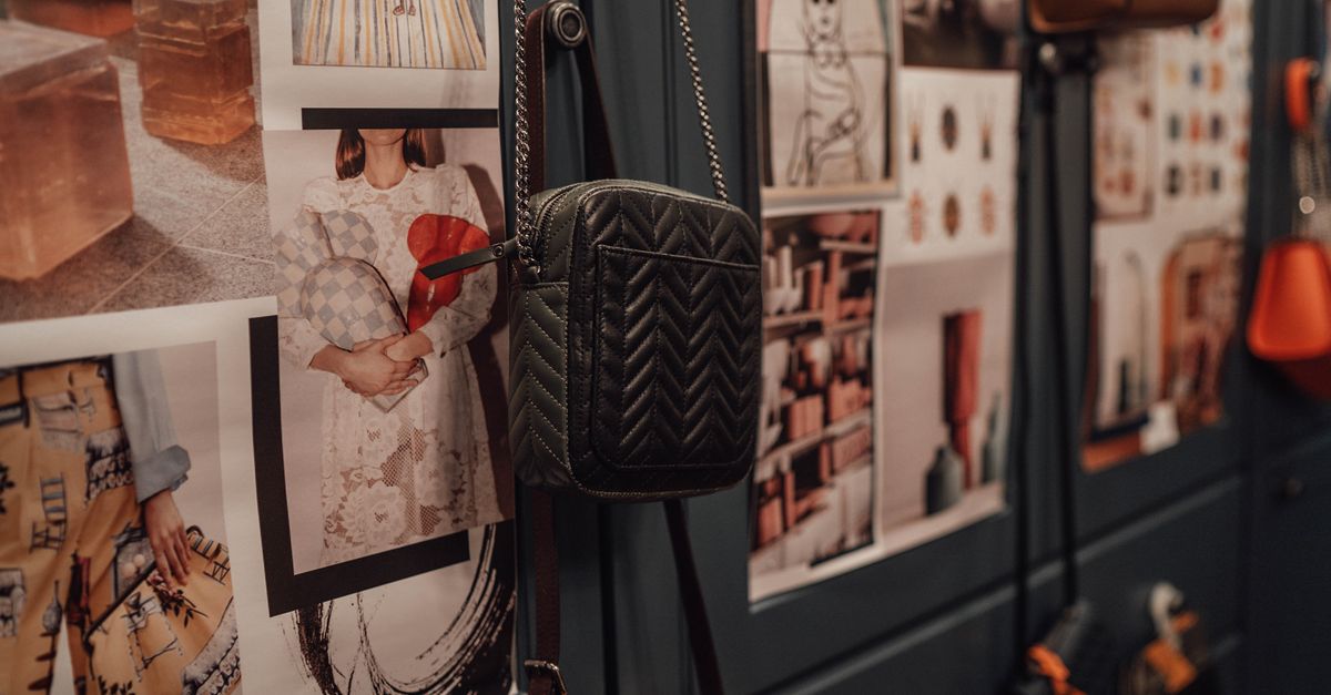 Borsa Tote in Canvas e Pelle — Maglificio Biella Cashmere