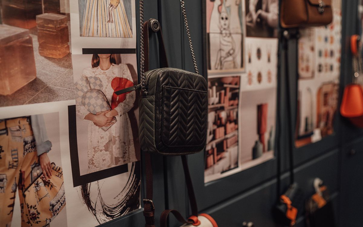Borsa Tote in Canvas e Pelle